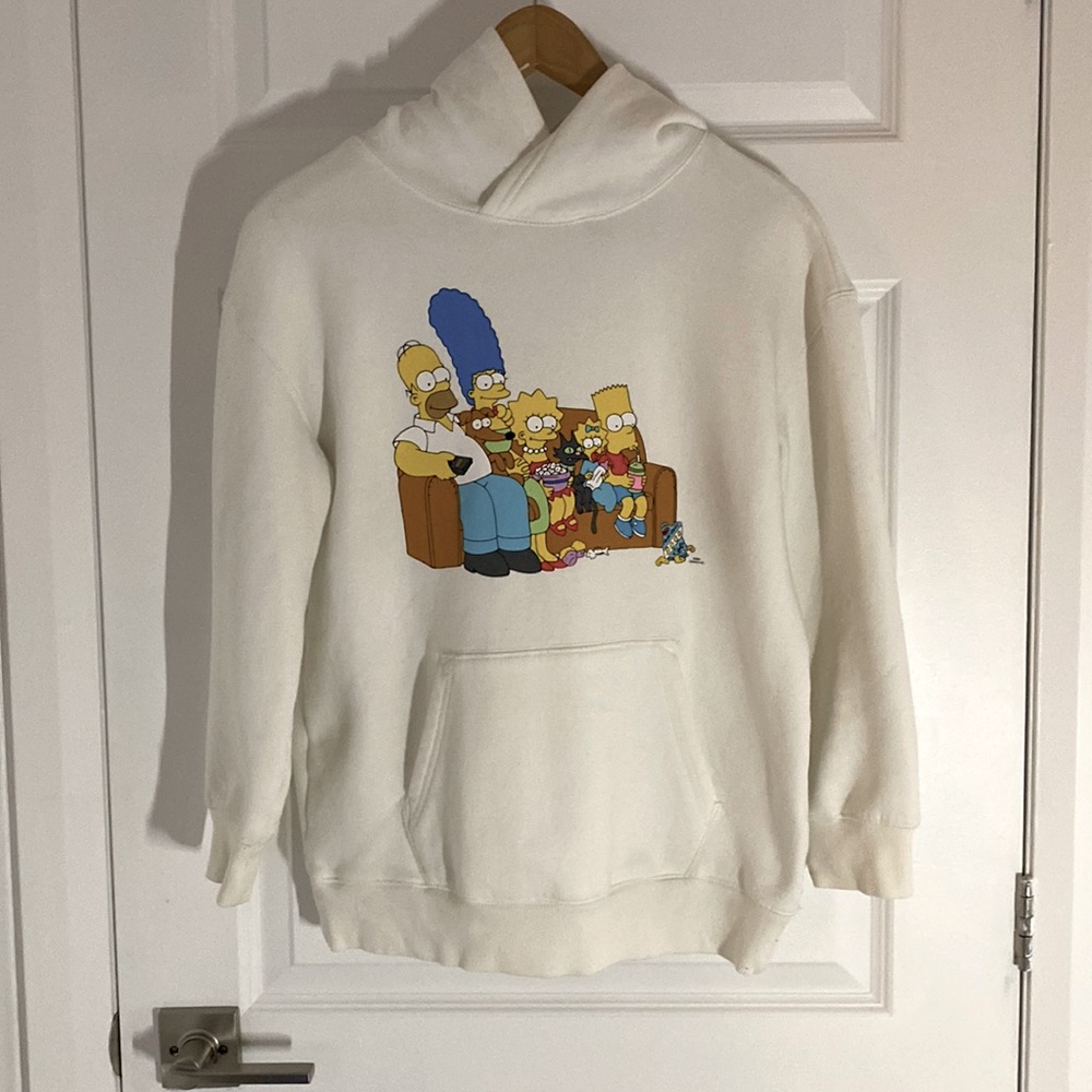 Simpsons - hoodie white